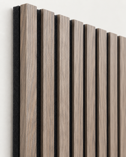 Acoustic Peel & Stick Panels - Light Walnut
