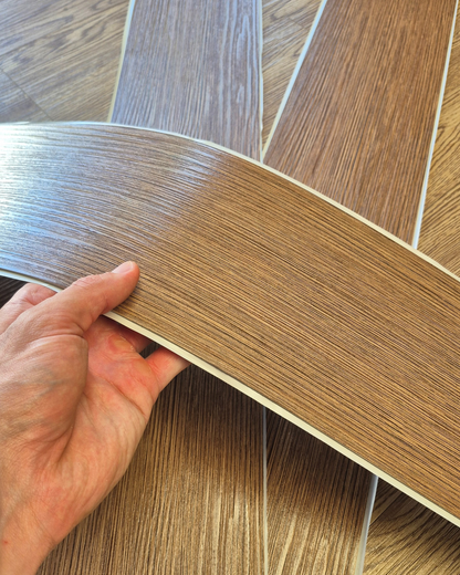 Vinyl Floor Planks Stick on Tile - Chestnut