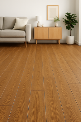 Vinyl Floor Planks Stick on Tile - Chestnut
