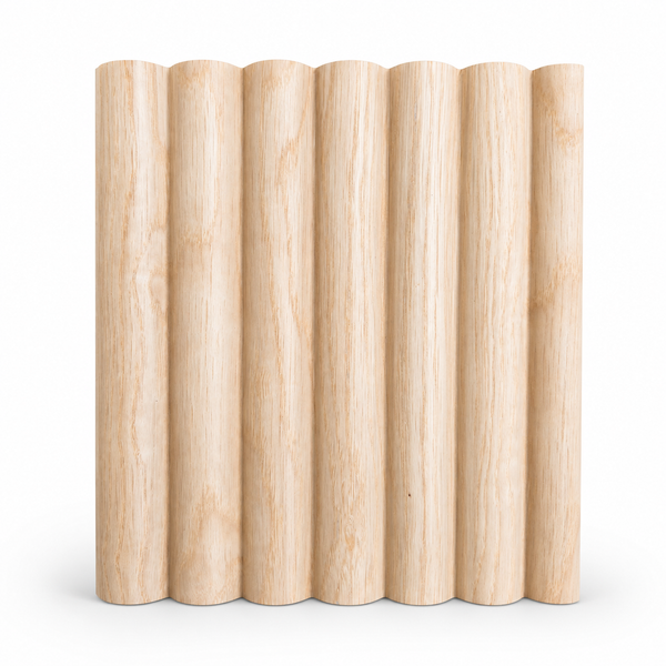 Demi Round Oak Flexible Wall Panels – Timber Feature Panels (2 Pack ...