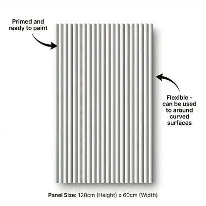 Demi Round Timber Panels - Primed