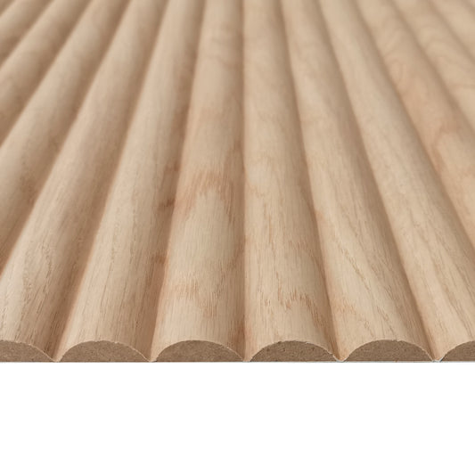 Demi Round Timber Panels - Oak Grain