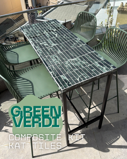 Kit Kat Stick on Composite Tile - Green Verdi