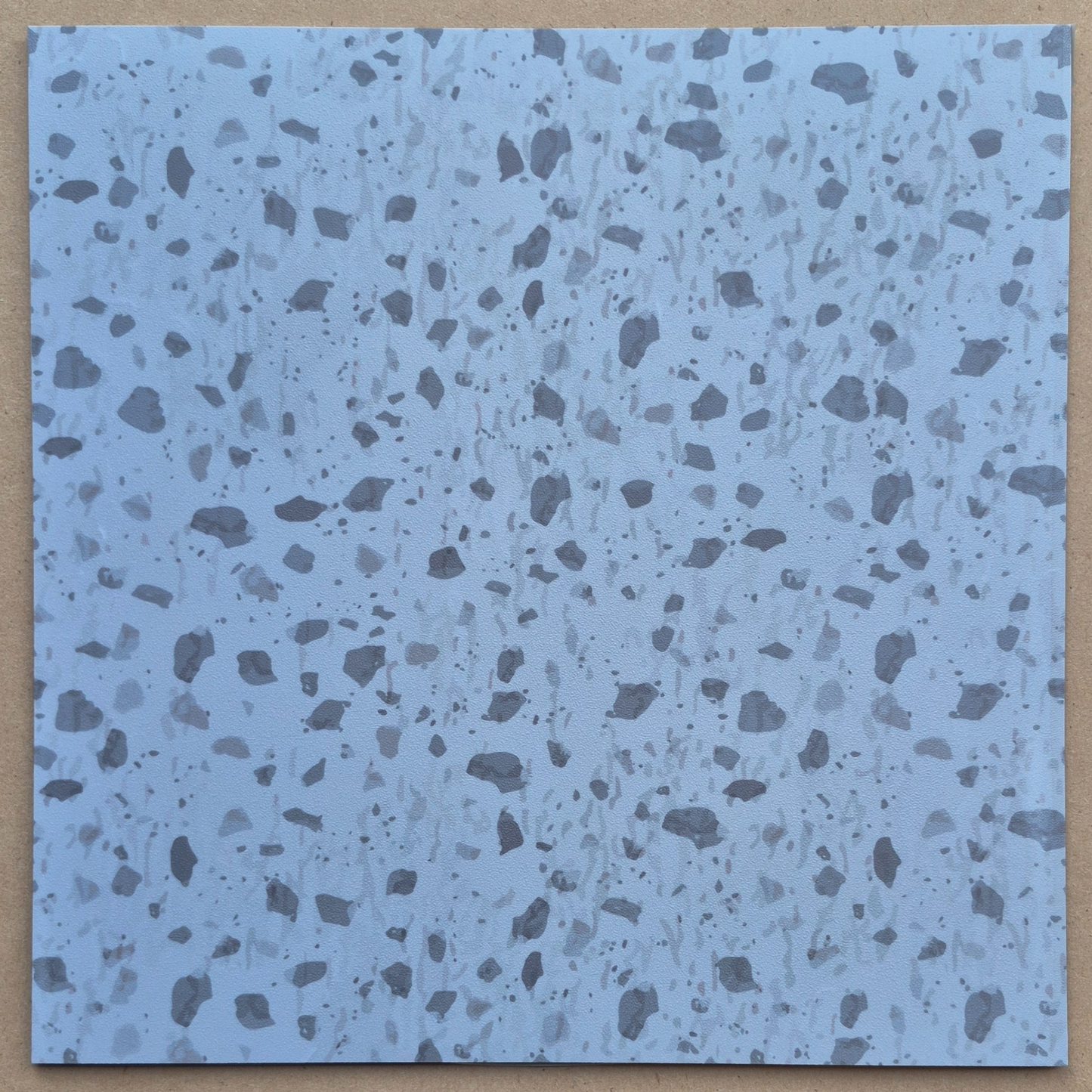 Vinyl Floor Stick on Tile - Grey Terrazzo