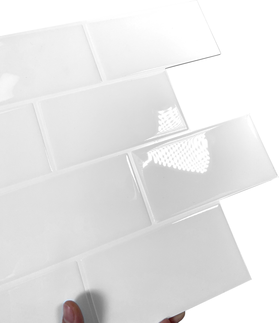 Subway Stick on Tile - White - Stick on Tiles Australia