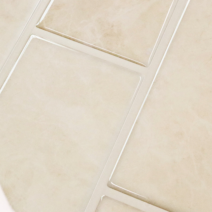 Subway Stick on Tile - Stone Marble