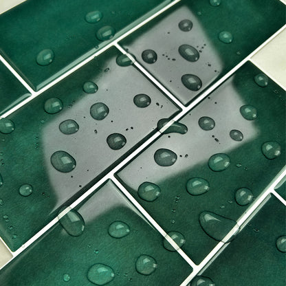 Subway Stick on Tile - Turquoise Green