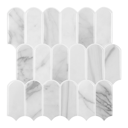 Feather Stick on Tile - Grey Marble