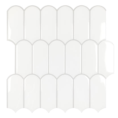 Feather Stick on Tile - White