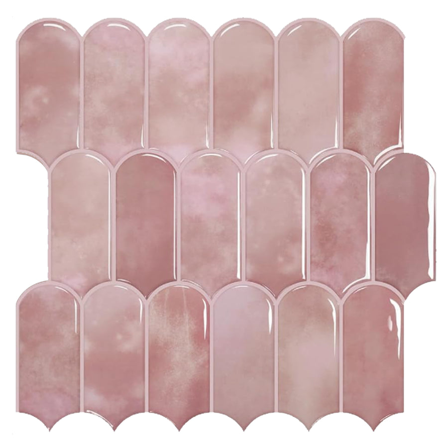 Feather Stick on Tile - Pink Marble