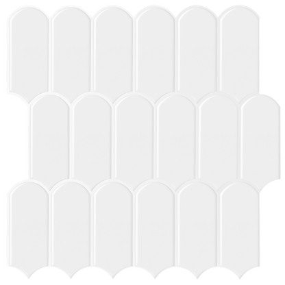 Feather Stick on Tile - All White