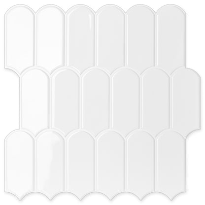 Feather Stick on Tile - All White