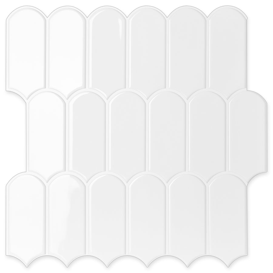 Feather Stick on Tile - All White