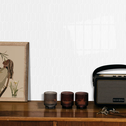 Feather Stick on Tile - All White