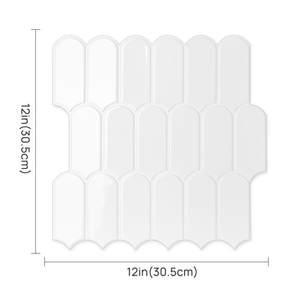 Feather Stick on Tile - All White