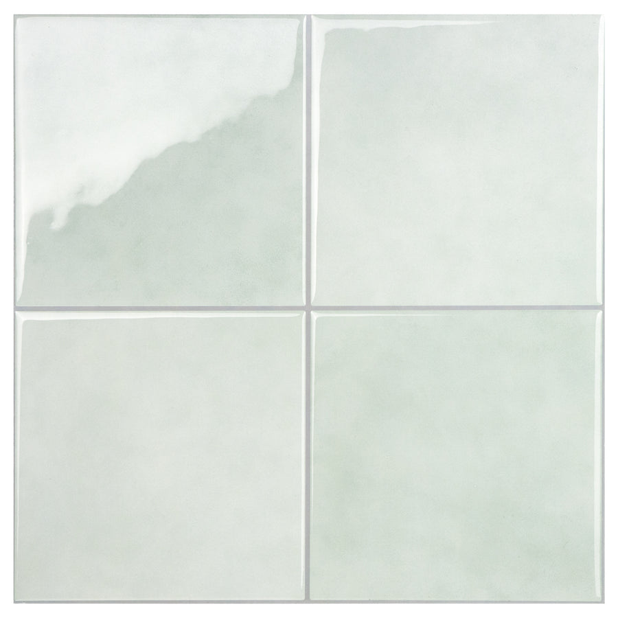 Large Square Stick on Tile - Soft Blue