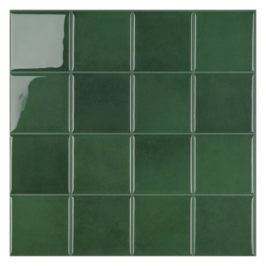 Square Stick on Tile - Dark Green