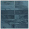 Large Kit Kat Stick on Tile - Dark Blue