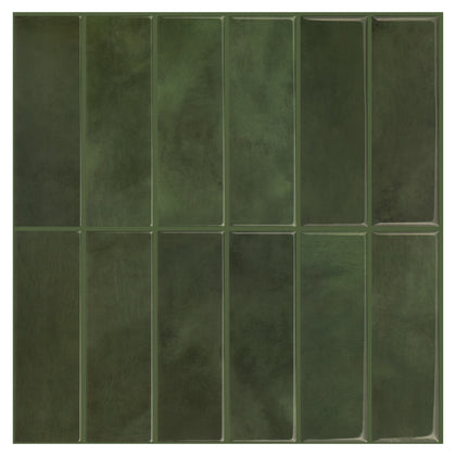 Large Kit Kat Stick on Tile - Dark Green