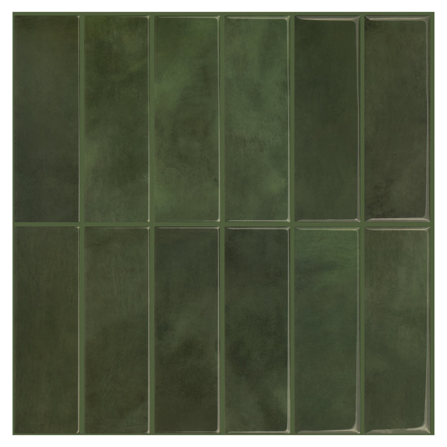 Large Kit Kat Stick on Tile - Dark Green