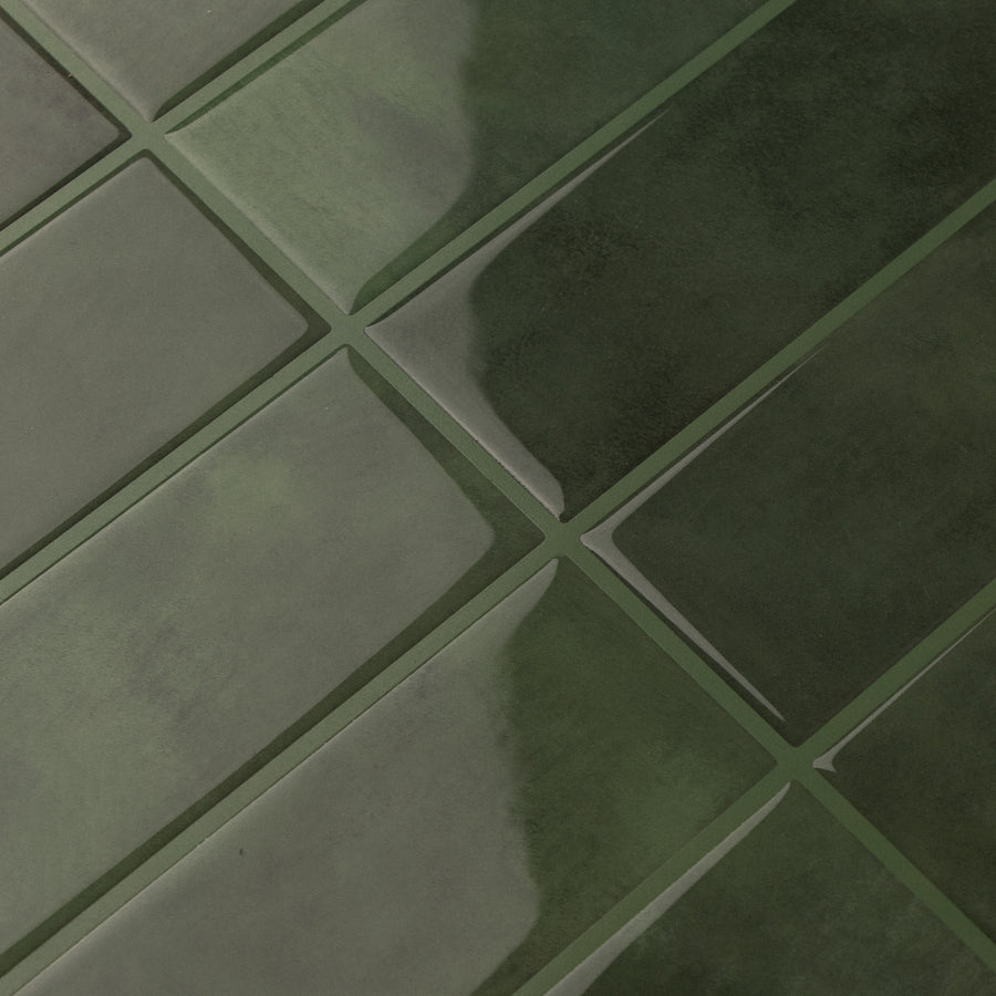 Large Kit Kat Stick on Tile - Dark Green