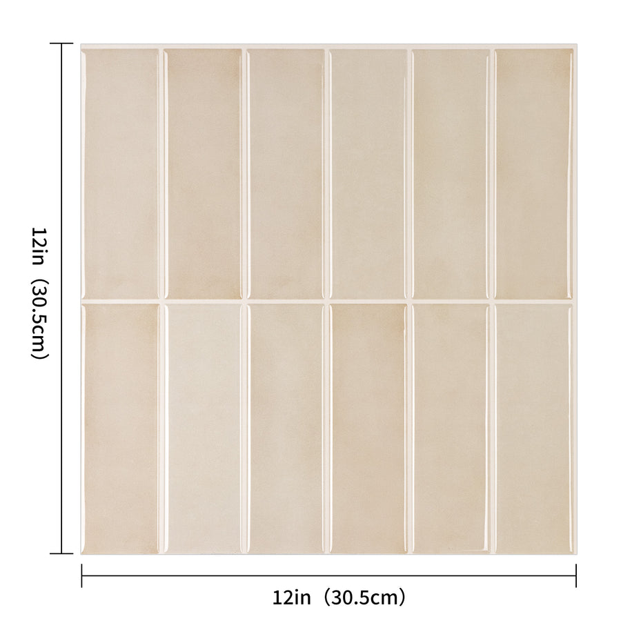 Large Kit Kat Stick on Tile - Beige