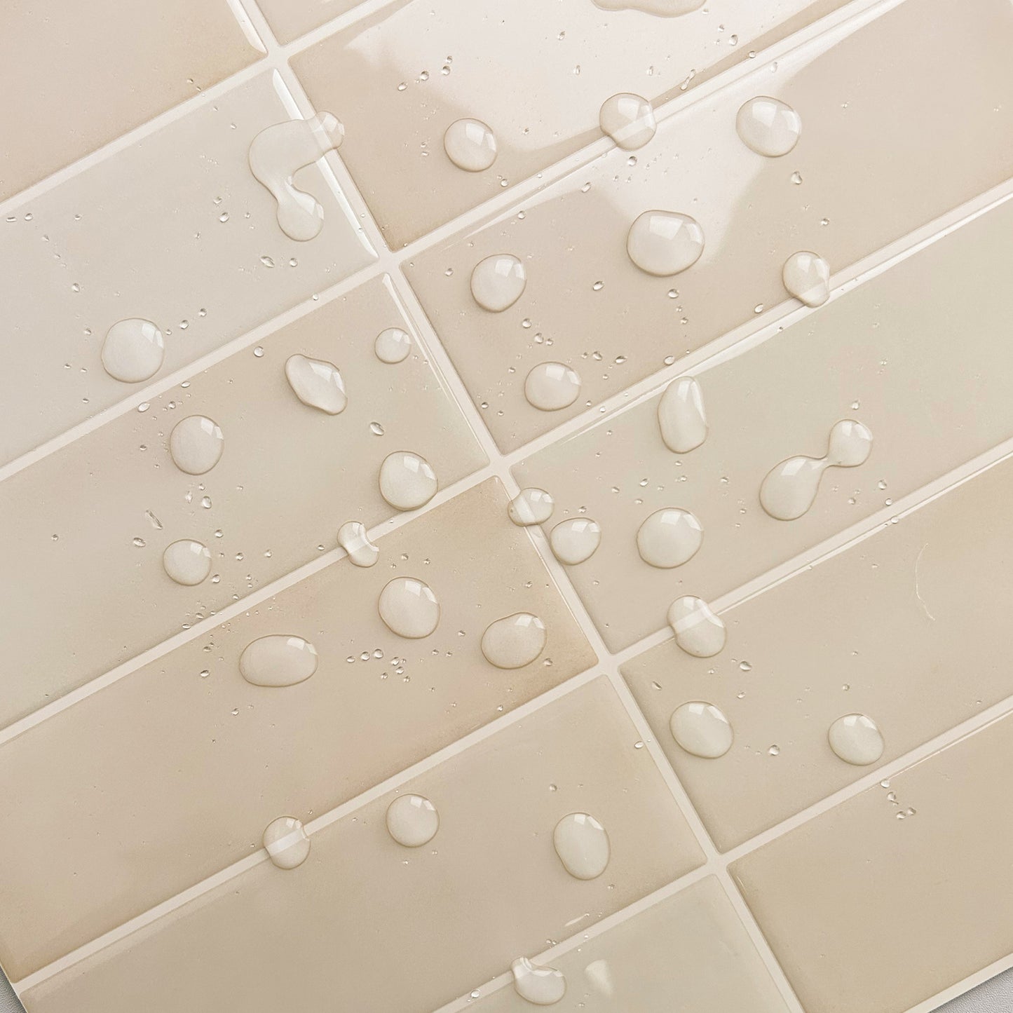 Large Kit Kat Stick on Tile - Beige