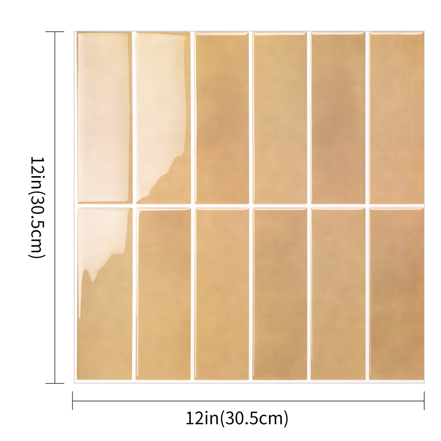 Large Kit Kat Stick on Tile - Terracotta