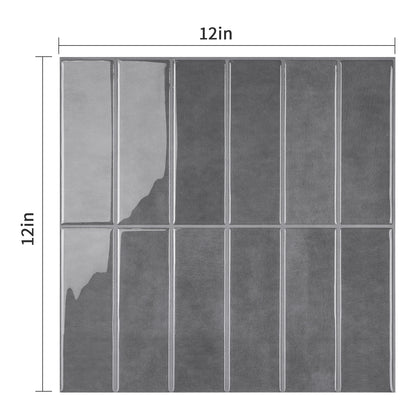 Large Kit Kat Stick on Tile - Dark Grey