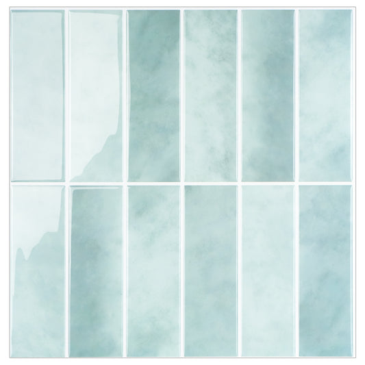 Large Kit Kat Stick on Tile - Dusty Blue