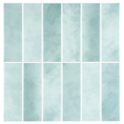 Large Kit Kat Stick on Tile - Dusty Blue