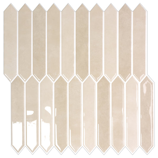 Long Hexagon Stick on Tile - Natural Stone