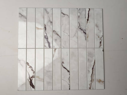 Marble-patterned tiles on a plain background