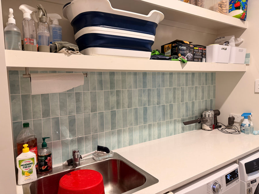laundry with peel and stick on vinyl wall tiles stick on tiles australia large kit kat dusty blue green