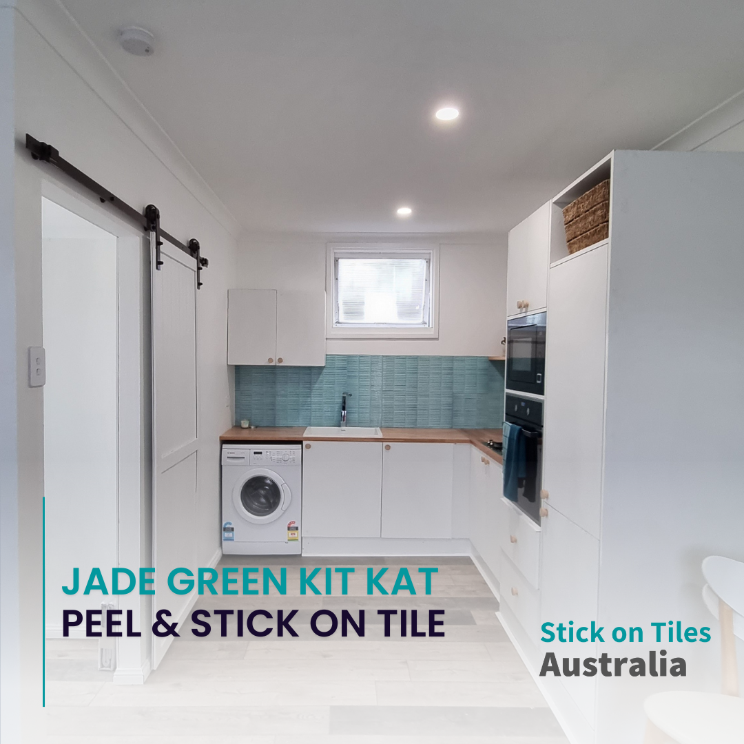 Kit Kat Stick on Tile - Jade Green