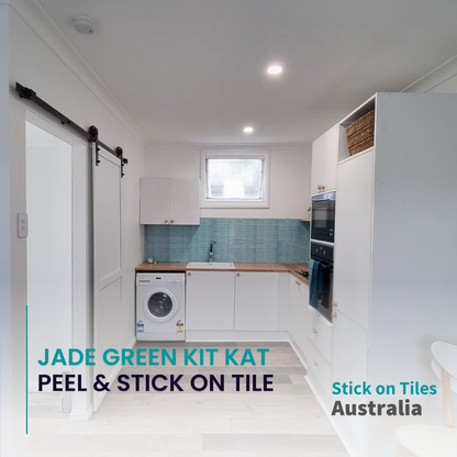 Kit Kat Stick on Tile - Jade Green