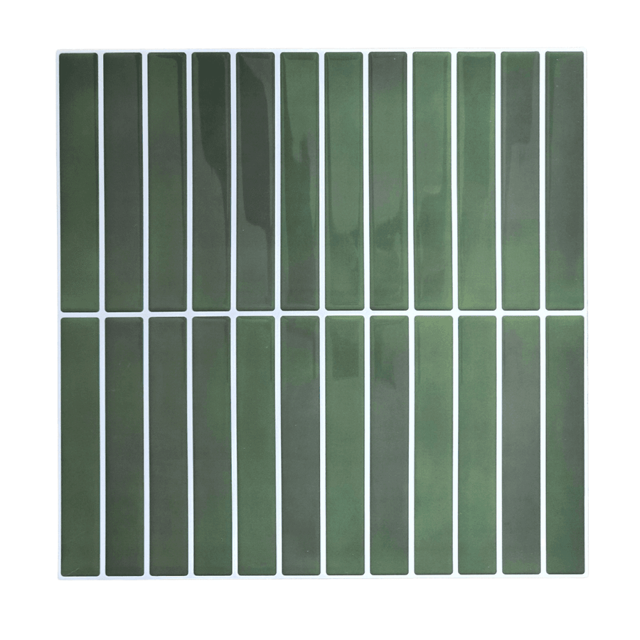 Kit Kat Stick on Tile - Moss Green - Stick on Tiles Australia