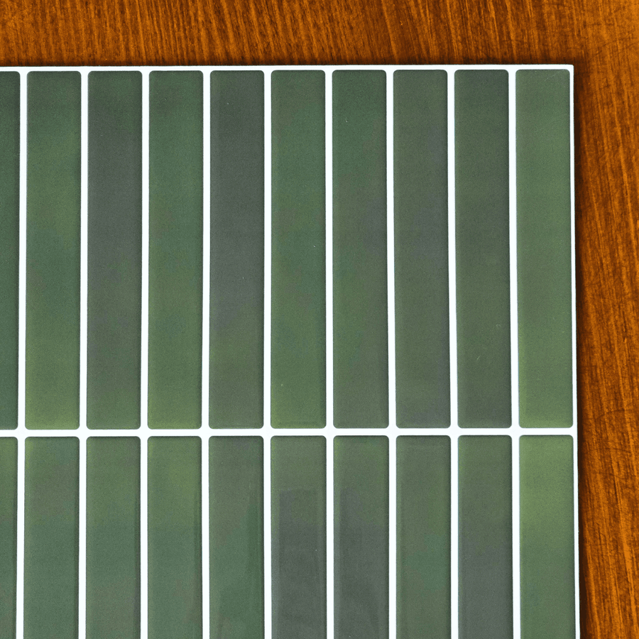 Kit Kat Stick on Tile - Moss Green - Stick on Tiles Australia