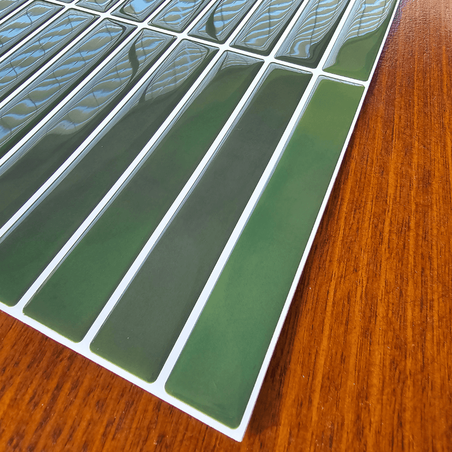 Kit Kat Stick on Tile - Moss Green - Stick on Tiles Australia