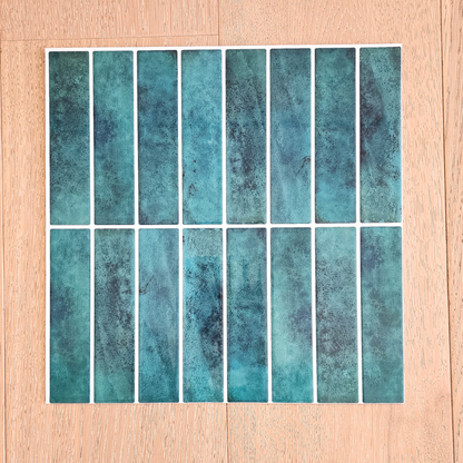 Kit Kat Stick on Tile - Turquoise Green