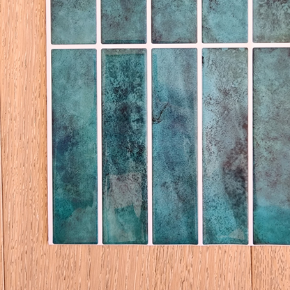 Kit Kat Stick on Tile - Turquoise Green