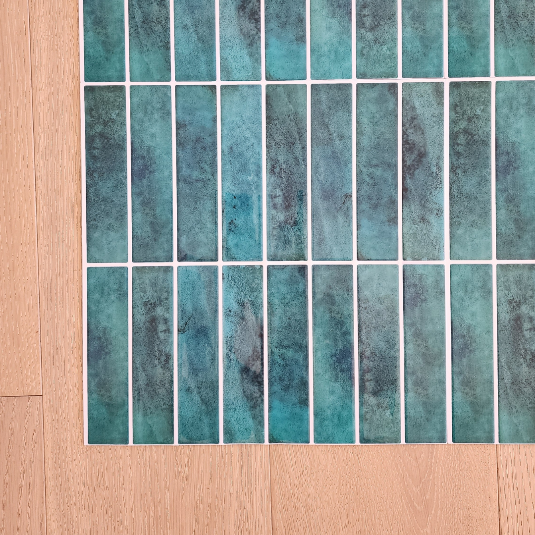 Kit Kat Stick on Tile - Turquoise Green