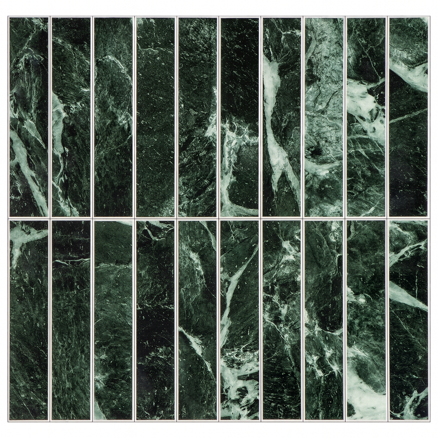 Kit Kat Stick on Composite Tile - Green Verdi