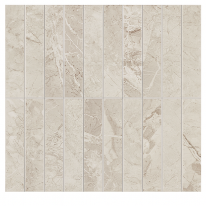 Kit Kat Stick on Composite Tile - Natural Marble