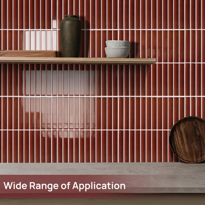 Kit Kat Stick on Tile - Deep Red