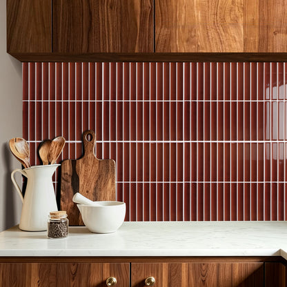 Kit Kat Stick on Tile - Deep Red