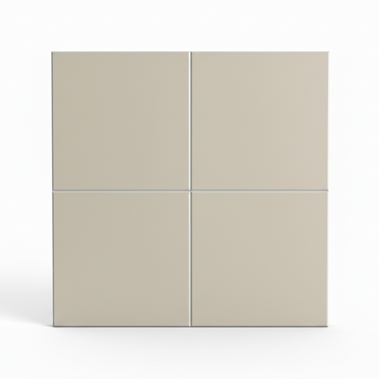 Large Square Stick on Composite Tile - Bone