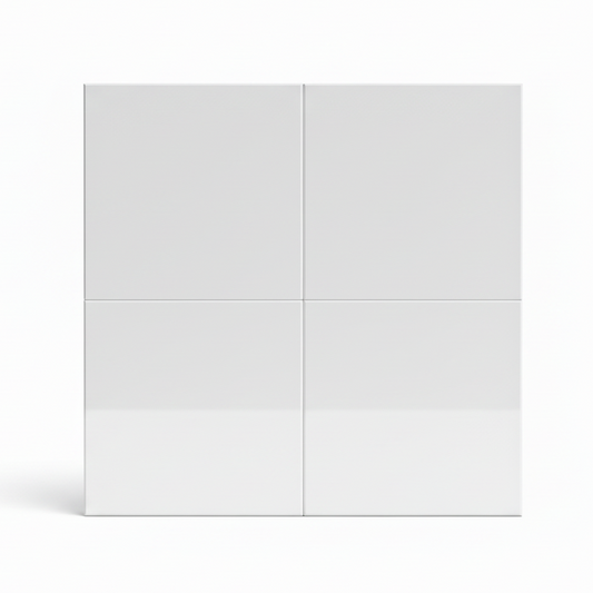 Large Square Stick on Composite Tile - Gloss White