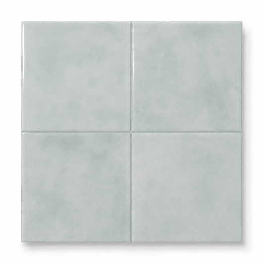 Large Square Stick on Tile - Soft Blue