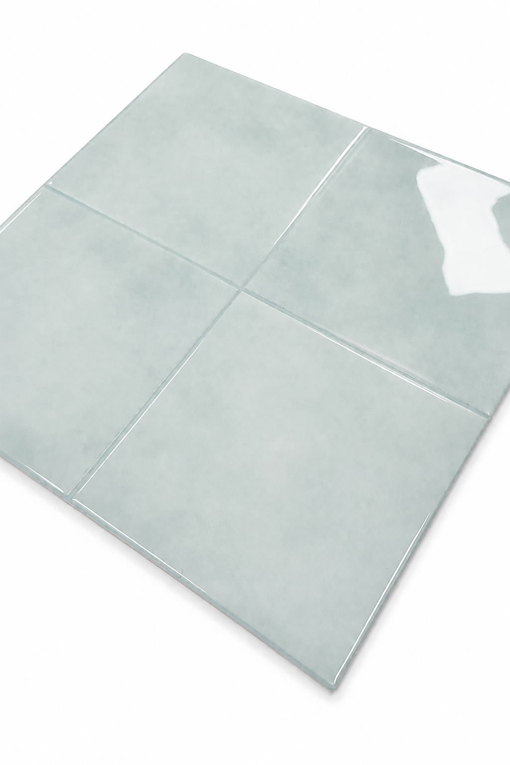 Large Square Stick on Tile - Soft Blue
